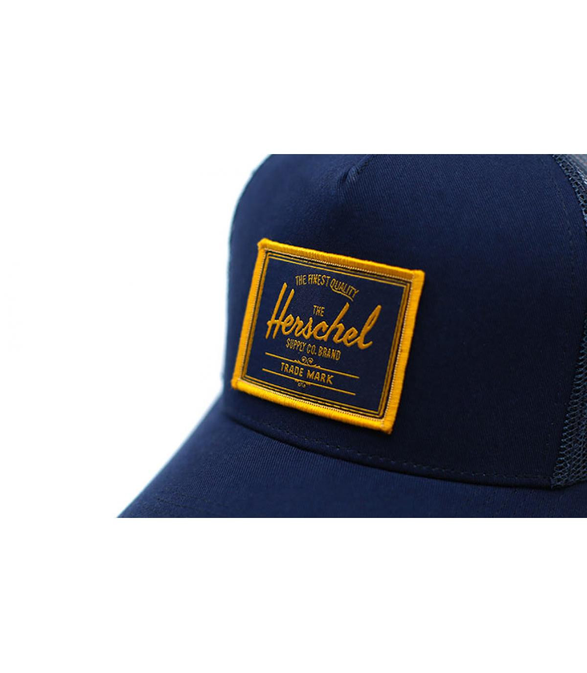 blue Herschel trucker patch